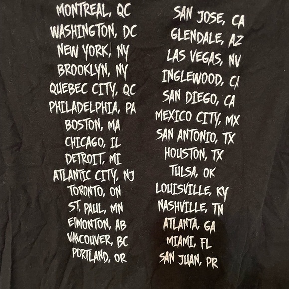 Madonna REBEL HEART TOUR Short sleeve Band Concert T shirt by Tultex 100% Cotton - Picture 3 of 5